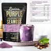 Irish Sea Moss Powder Purple, St. Lucia, 3 OZ-Natural Organic Wildcrafted St. Lucian Sea Moss Powder, Makes 120+ Fl Ounces of Gel