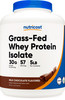 Nutricost Grass-Fed Whey Protein Isolate (Chocolate) 5LBS - Non-GMO, Gluten Free, Natural Flavors