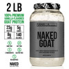 NAKED Goat Vanilla Protein Powder - Pasture Fed Goat Whey Protein Powder from Small-Herd Dairies - Only 3 Ingredients - GMO Free, Soy Free - All Natu