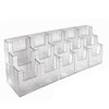 Azar Displays 252819 Three-Tier 15-Pocket Trifold Brochure Holder, Acrylic