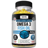 Kaya Naturals Omega 3 Supplement - Nature Made Omega 3 Fish Oil - 100% Pure Sea-Harvested Pelagic Fish Oil with No Fishy Aftertaste - 60 Count Softge