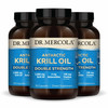 Dr. Mercola Antarctic Krill Oil Double Strength - 2,000 mg - Omega-3 Supplement with EPA & DHA - Supports Brain, Heart, Joint & Immune Health - GMO-F