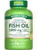 Nature's Truth Fish Oil 2000mg | 110 Softgels | Omega-3 | Lemon Flavor | Non-GMO & Gluten Free Supplement