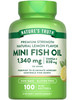 Nature's Truth Mini Fish Oil Omega 3 | 1340 mg | 100 Softgels | Burpless Lemon Flavor | Non-GMO & Gluten Free Supplement