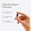 Livingood Daily Omega 3 6 9 Plus Turmeric Curcumin - Omega 3 Supplement (EPA & DHA) - Supports Heart Health - Supplements - 60 Softgels