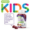 Viteey Sambucus Elderberry Gummies for Kids Immune Support Supplements with Zinc & Vitamin C 3-1 Immune Booster - Vegetarian, Gelatin Free, Gluten Fr