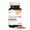PURE ESSENCE LABS MyPure Lion's Mane 2X - Double Strength Brain Support Supplement with 100% Organic Fruiting Body Lion's Mane for Cognitive Health,