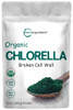 Organic Chlorella Powder, 10 Ounce, Broken Cell Wall, Rich in Vegan Proteins & Vitamins, Raw, Bulk Premium Chlorella Supplement, Vegan Friendly, Non-