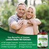 Zazzee Organic Lemon Balm 10:1 Extract, 3000 mg Strength per Capsule, 180 Vegan Capsules, 6 Month Supply, Standardized and Concentrated 10X Extract,