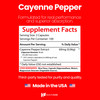 HealthFare Cayenne Pepper Capsules 600mg | 200 Vegan Pills | 45,000 Heat Units (HU) | Cardiovascular, Circulation & Digestive Support | High Potency