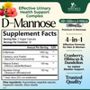Nature's Nutrition D-Mannose Supplement 1,350 mg with Cranberry & Hibiscus - Urinary Tract Health Support, for Women and Men, Non-GMO, Vegan, 60 Caps