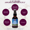 WishGarden Herbs Deep Stress with Ashwagandha - Plant-Based Liquid Herbal Adrenal Support Supplement with Ashwagandha Root and Powerhouse Adaptogens
