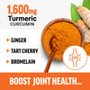 Better Turmeric 3-Pack Joint Support Supplement Featuring HydroCurc Turmeric, Clinical Strength Joint Support, Force Factor, 360 Tablets, White Packa