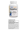 Focus Now - 100% Natural Dietary Supplement - Supports a Healthy Level of Focus, Concentration & Memory - 60 Brain Tablets