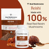 Real Mushrooms Reishi Mushroom Capsules - Handpicked Organic Mushroom Extracts - Red Reishi for Tranquil Daily Wellness with Verified Beta Glucans Ve