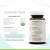 HerbEra Coriander Seed 60 Capsules, 500 mg, USDA Organic Coriander Seed Dried Seed (60 Capsules)