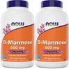 Now D-Mannose 500 mg, 300 Capsules (Pack of 2) - Vegan Non GMO Supplement for Women and Men - Supports Healthy Urinary Tract, Cleanses The Bladder