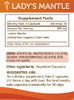 Secrets of the Tribe Lady's Mantle 60 Capsules, 800 mg, Lady's Mantle (Alchemilla vulgaris) Dried Herb (60 Capsules)