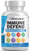 Clean Nutraceuticals Immune Defense Support Supplement 8 in 1 with Zinc 50mg Quercetin, VIT C 1000mg, Vitamin D3 5000 IU, Elderberry, Ginger - Immuni