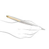 Parker Galaxy Ss Steel Gt Ball Pen, Gold Trim