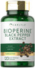 Carlyle Bioperine 10mg | 120 Capsules | Non-GMO & Gluten Free | Sourced from Black Pepper Extract | Supports Curcumin Powder Absorption