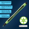 Schneider Xpress Premium Fineliner, 0.8 mm Porous Point, Light Green Barrel, Black Ink, Box of 10 Pens (190001)