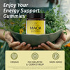 HERBAMAMA Maca Root Gummies - 1800mg Maca Root Extract for Energy Support - Vegan, Non-GMO Antioxidant Support Supplement - 90 Pectin-Based Banana-Fl