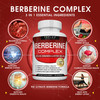 Toplux Berberine with Ceylon Cinnamon and Bitter Melon 2100mg - High Purity 97% HCL Berberine Supplement, Supports Overall Health & Immune System, No