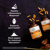 ORGANIC INDIA Turmeric Curcumin Herbal Supplement - Joint Mobility & Immune Support, Healthy Inflammatory Response, Whole Root Supplement, Trikatu, U