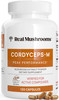 Real Mushrooms Supplement Capsules - Cordyceps Mushroom Powder Rich in Beta Glucans - Mushroom Pills Cordyceps for Energy and Performance - Vegan, No