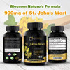 St Johns Wort 900mg-Mood Support Supplement*-Calm Supplements*-120 Vegetable St Johns Wort Capsules(2 Month Supply),450mg of Vegan, Non-GMO St. John'