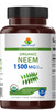 Brieofood Organic Neem 1500mg, 45 Servings, Vegetarian, Gluten Free, 90 Vegetarian Tablets
