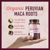 Organic Maca Root Capsules for Women | Peruvian Maca 2250MG Extra Strength | Red, Black & Yellow Root Powder with Black Pepper | Herbal Supplement to