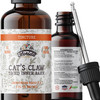 Cats Claw Tincture, Cat's Claw Extract Alcohol Free Herbal Supplement Drops, Liquid Natural Digestive Health, Joint Health, Vegan - Made in USA - 2 F