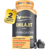 Herbtonics Shilajit for Men & Women with Ashwagandha, Korean Red Ginseng, Rhodiola Rosea, Ginkgo Biloba, Tongkat Ali | Fulvic Acid & Trace Minerals f