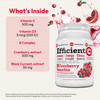 ANDREW LESSMAN Efficient C + Cranberry Benefits 30 Packets - Immune, Energy, Stress and Urinary Tract Support. Reinvention of The Vitamin C Drink. No