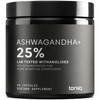Toniiq Ashwagandha - Ultra High Potency 40:1 Extract with 25% Withanolides - Wild Harvested in India - Highly Concentrated & Third-Party Lab Tested -