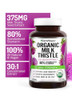 FarmHaven USDA Organic Milk Thistle Capsules | 30X Concentrated Seed Extract & 80% Silymarin Standardized - Supports Liver Function and Overall Healt