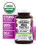 FarmHaven USDA Organic Milk Thistle Capsules |30X Concentrated Seed Extract & 80% Silymarin Standardized - Supports Liver Function and Overall Health