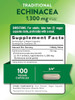 Nature's Truth Echinacea Extract Capsules | 1300mg | 100 Count | Non-GMO & Gluten Free