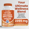 5-in-1 Ceylon Cinnamon Capsules 2355mg - Ceylon Cinnamon and Apple Cider Vinegar Capsules - Turmeric and Panax Ginseng - Cinnamon Supplements with Bi