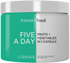 Codeage Instantfood Five A Day  Fruits & Vegetables Capsule Supplement  Whole Food Phytonutrients  15 Fruits and Veggies Blend - Vegan, Non-GMO 