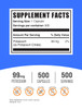BulkSupplements.com Potassium Citrate Capsules - Mineral Supplement, Potassium Citrate 99mg - Gluten Free, 1 Capsule per Serving, 500 Count (Pack of