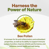 Go Nutra - Bee Pollen Powder, Pure Bee Pollen Powder, Bee Pollen Supplement for Humans, Dogs, Bearded Dragon, and More, Non-GMO, Gluten-Free, Vegan,
