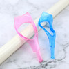 2 Pcs 3 in 1 Mascara Applicator Plastic Makeup Eyelash Tool Upper Lower Eye Lash Mascara Guard Applicator Guide with Eyelash Comb for Women (1 Blue +