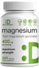 Magnesium Glycinate 400mg, 300 Capsules | 100% Chelated for Easy Absorption | Essential Mineral Supplement for Muscle, Sleep, & Heart Health*