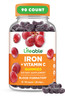 Lifeable Iron Gummies | 20mg | with Vitamin C | Great Tasting Blood Builder Iron Supplement | Iron with Vitamin C for Iron Deficiency | Iron Gummies
