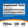 Nutricost Strontium Capsules 750mg, 120 Capsules - Vegetarian, Non-GMO, Gluten Free