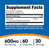 Nutricost Alpha GPC 600mg, 60 Vegetarian Capsules - Non-GMO and Gluten Free, 300mg Per Capsule