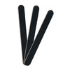 3 Pack Professional Emery Boards, 100/180 Grit Nail File for Acrylic and Natural Nails, Reusable, Black
